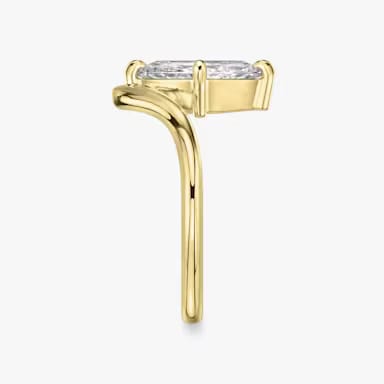 Twisted Shared Prong Eternity Ring