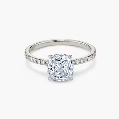 Trellis Solitaire Princess Ring