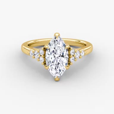 Marquise Diamond Sterling Silver Eternity Ring