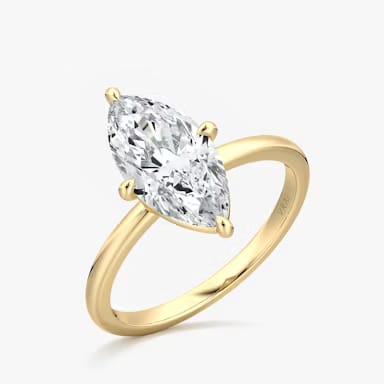 Solitaire Marquise Diamond Necklace J1